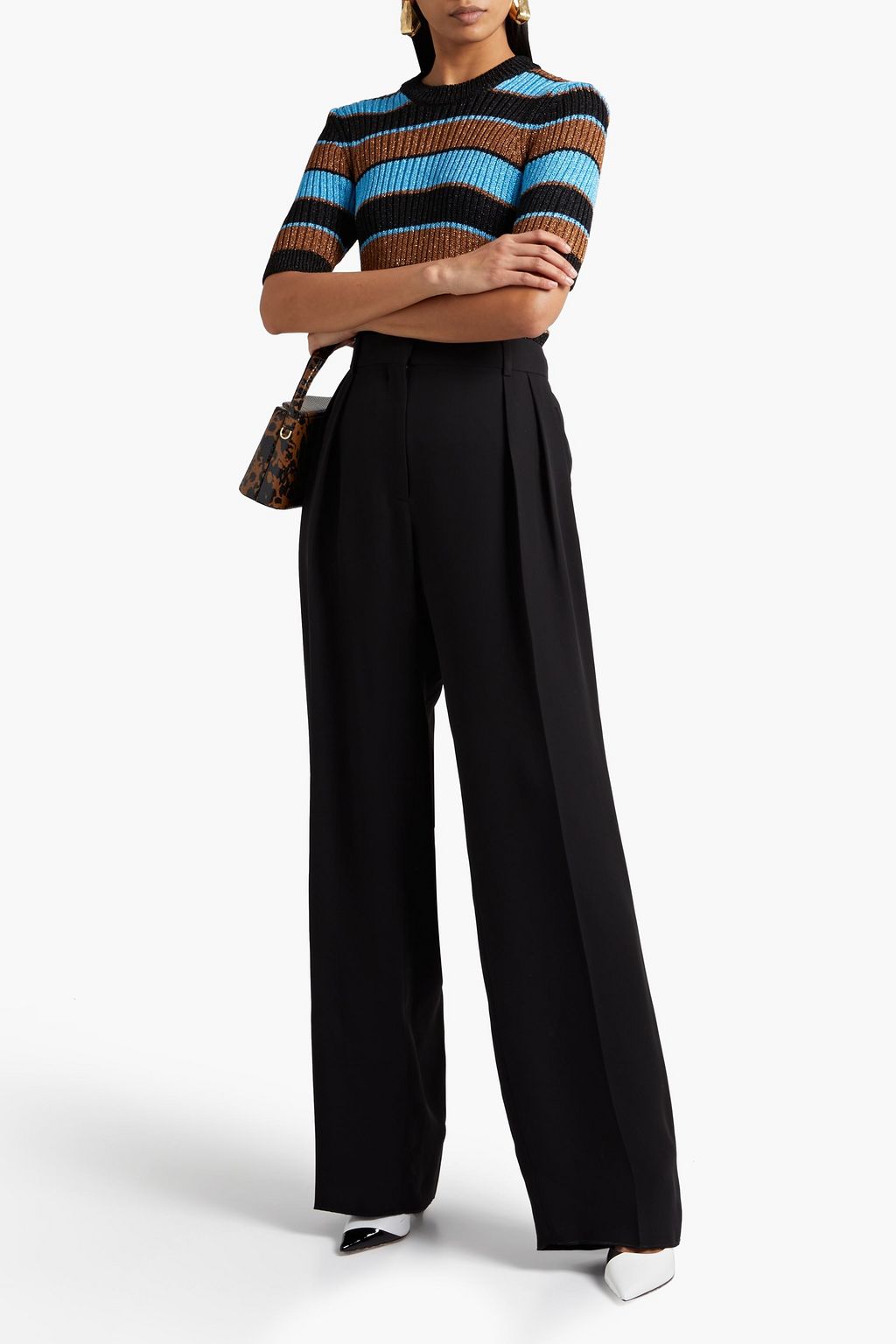 VALENTINO GARAVANI Silk wide-leg pants