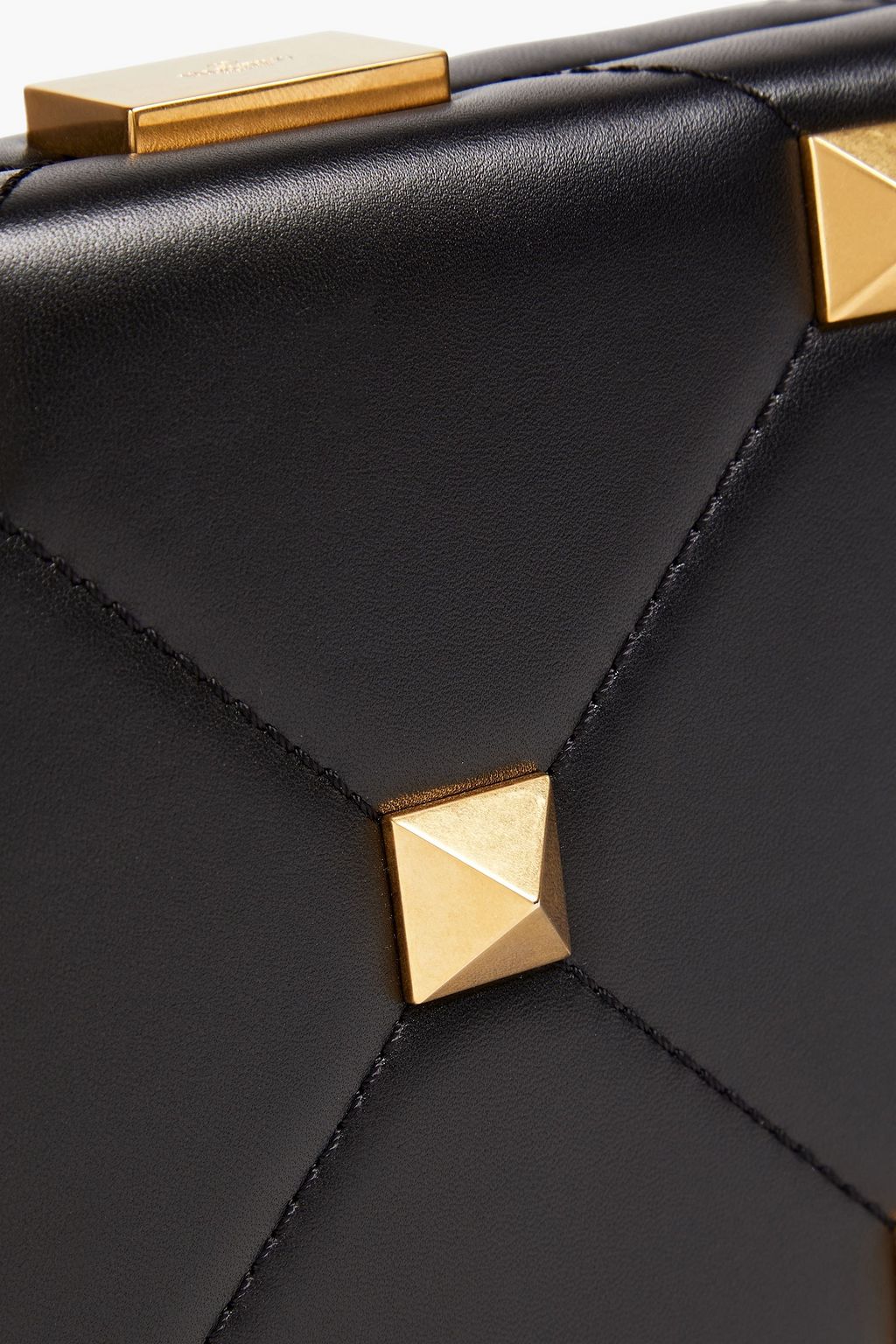 VALENTINO GARAVANI Roman Stud quilted leather box clutch