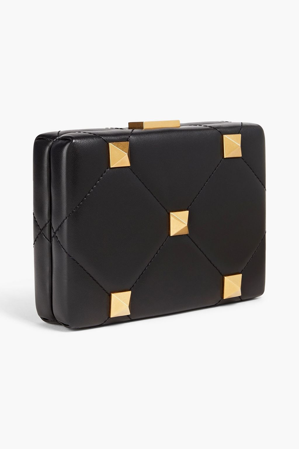 VALENTINO GARAVANI Roman Stud quilted leather box clutch