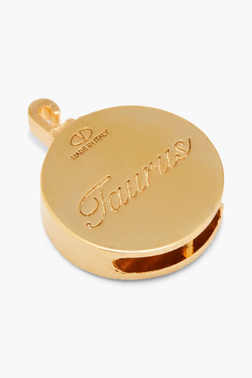 VALENTINO GARAVANI Gold-tone crystal and enamel pendant