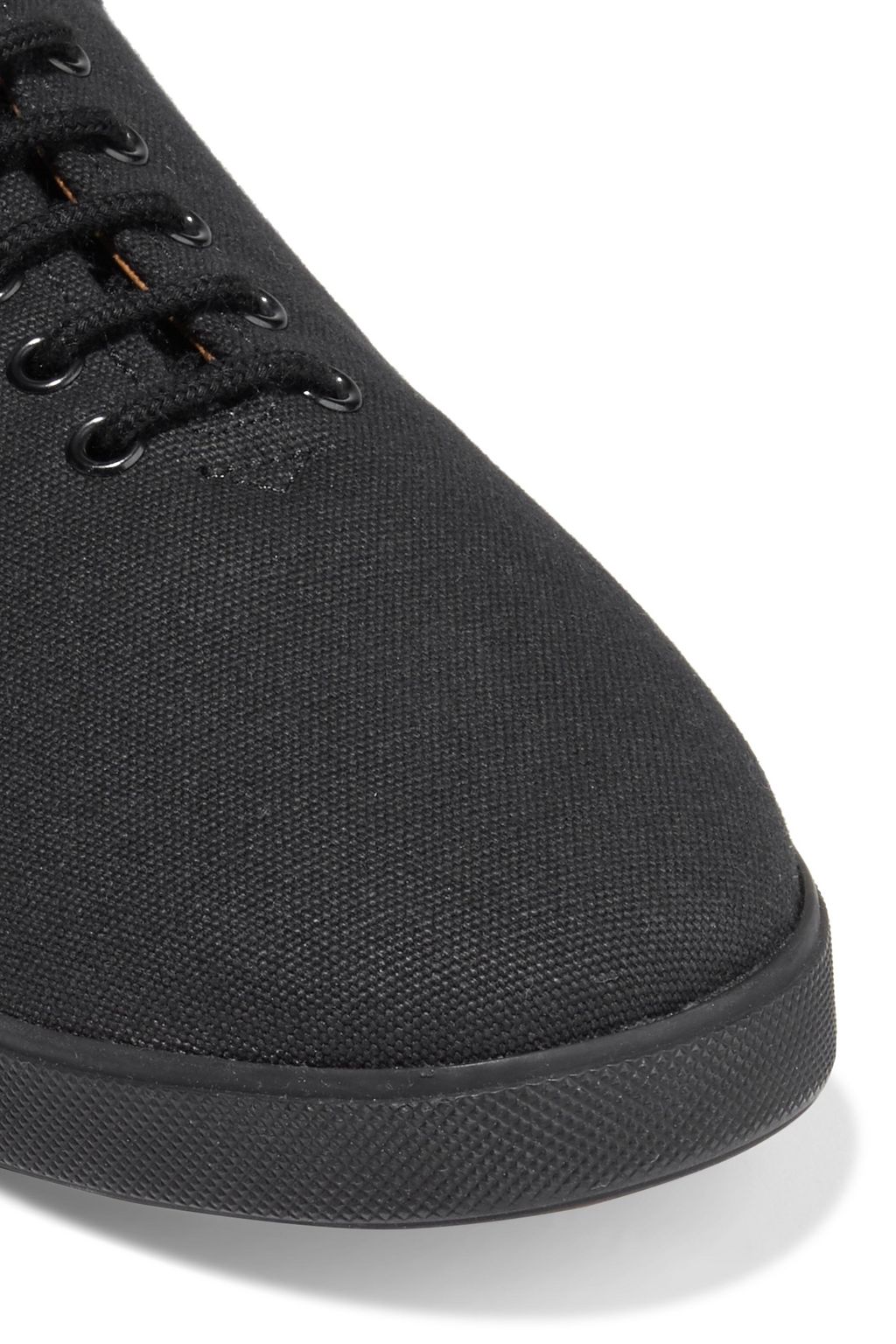 THE ROW Dean embroidered canvas sneakers