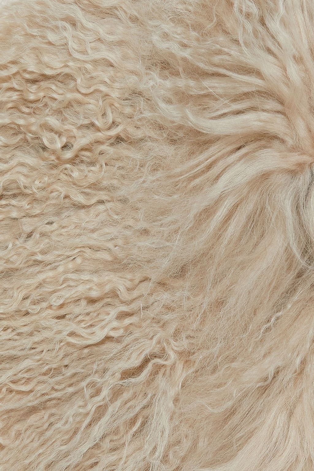 KARL DONOGHUE Satin-trimmed shearling collar