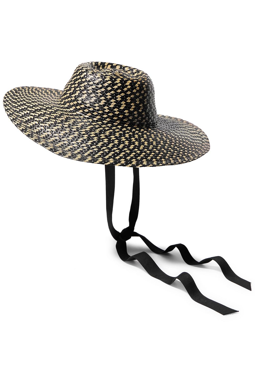 GIGI BURRIS MILLINERY Aloha Strohhut mit Baumwollbesatz