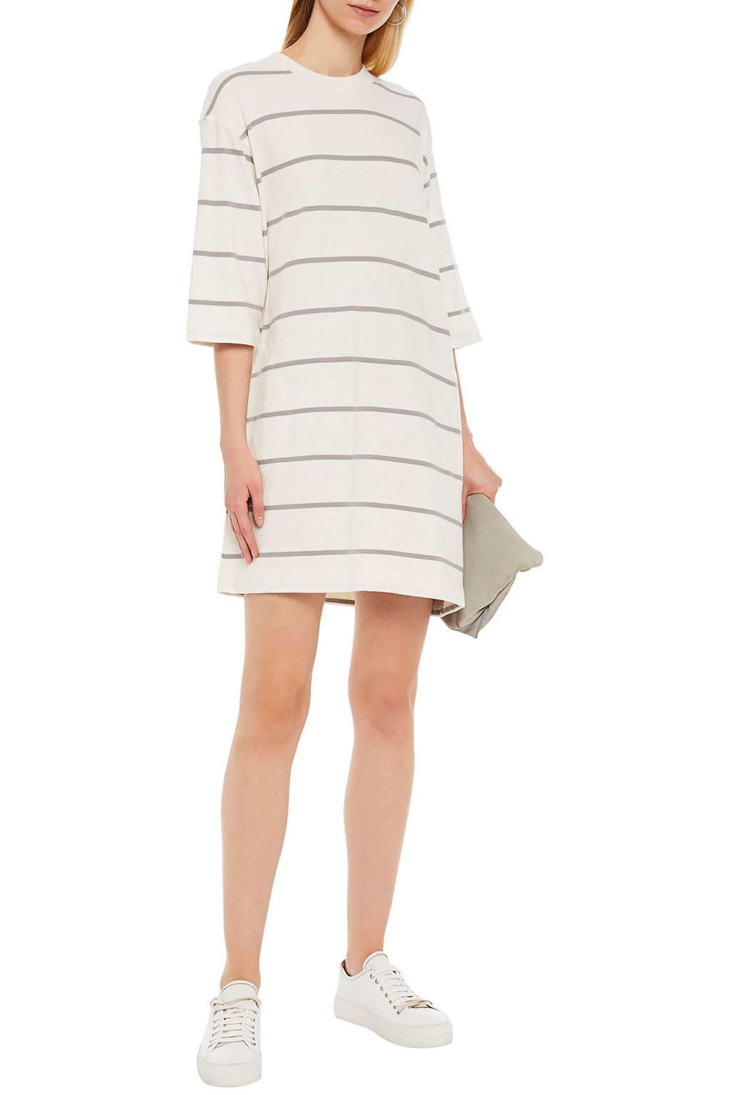 ATM ANTHONY THOMAS MELILLO Striped cotton-jersey mini dress