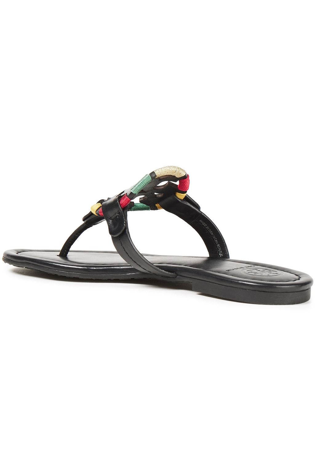 miller embroidered sandal leather