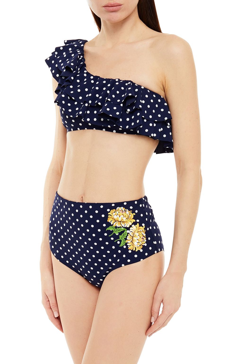 TORY BURCH Printed high-rise bikini briefs