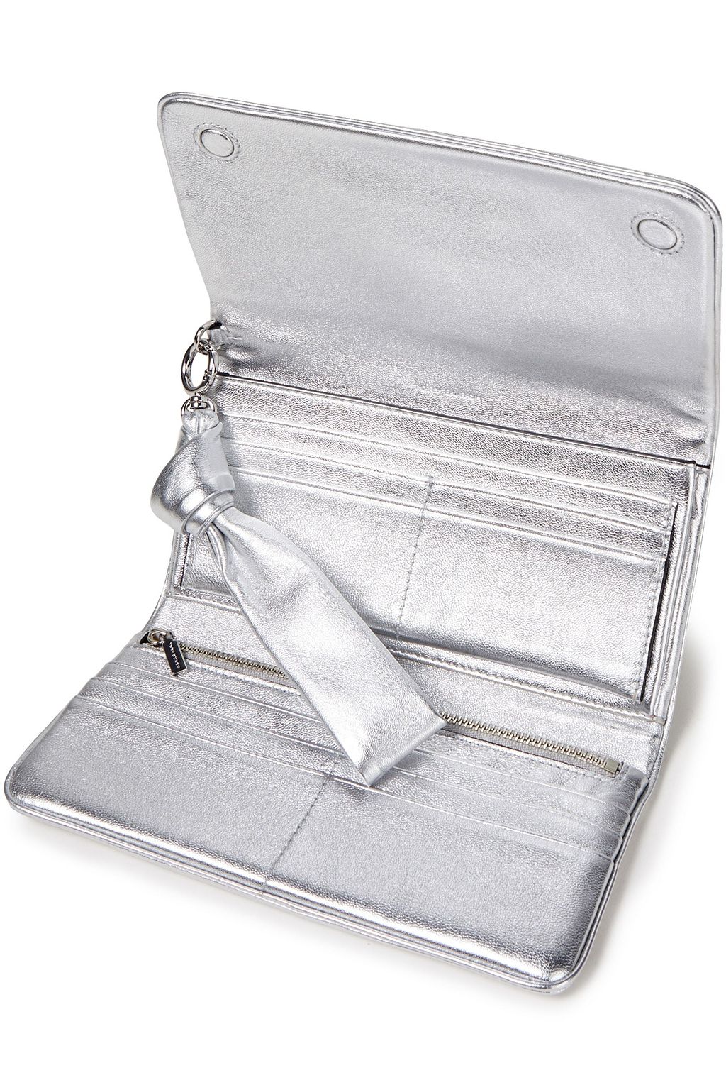 TORY BURCH Metallic leather wallet