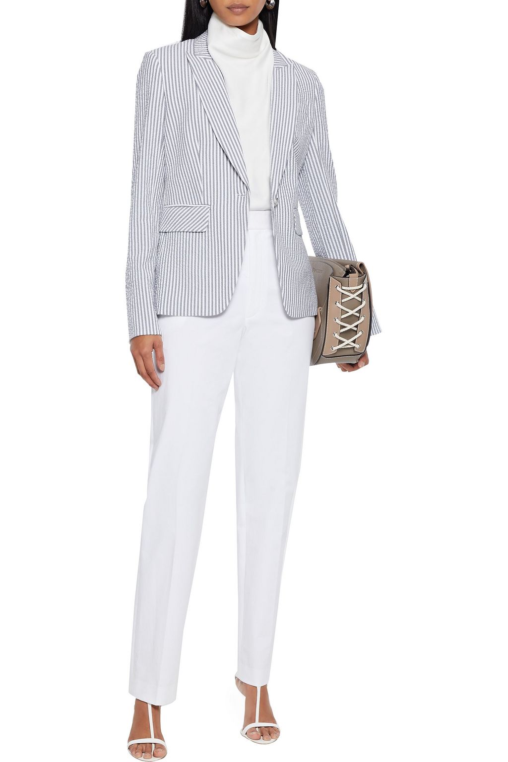 veronica beard striped dickey