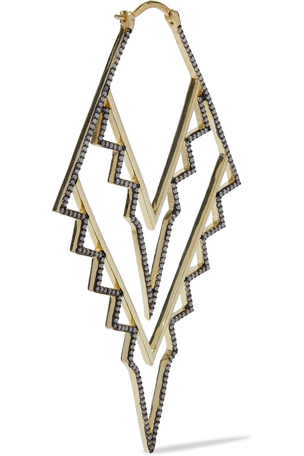NOIR JEWELRY Gold-tone stone earrings