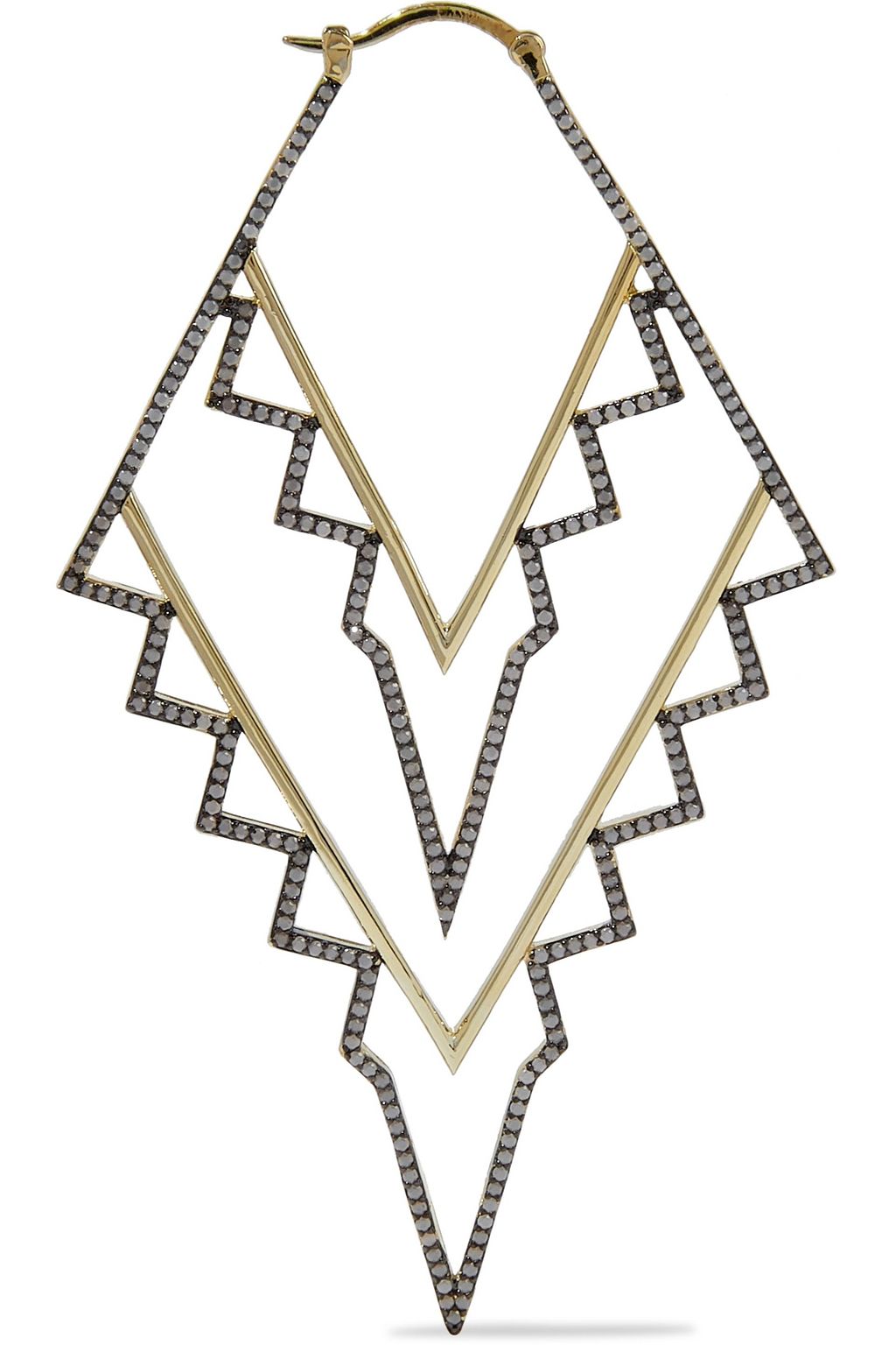 NOIR JEWELRY Gold-tone stone earrings