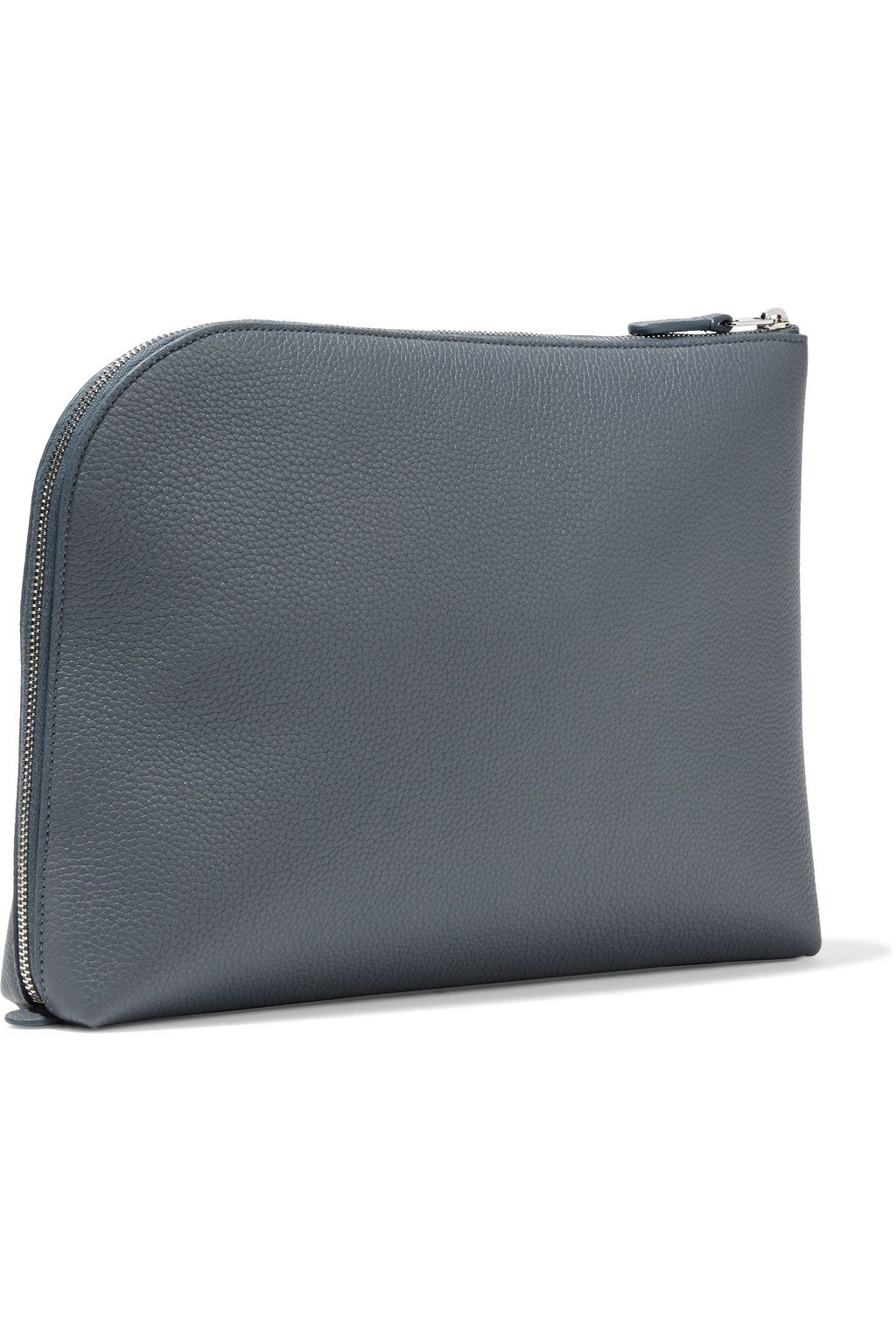 THE ROW Medium Square pebbled-leather pouch