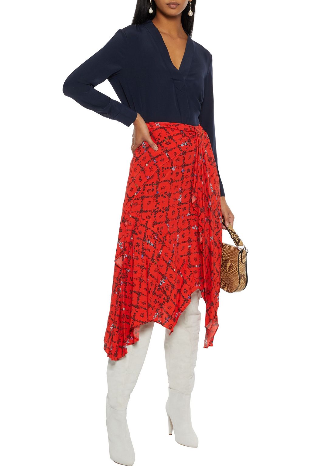 DIANE VON FURSTENBERG Sanorah silk crepe de chine blouse