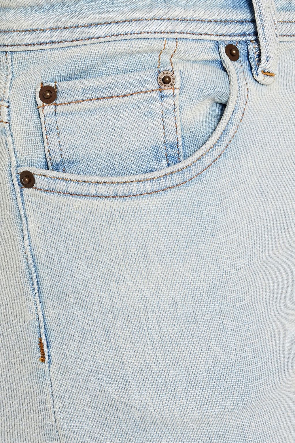 ACNE STUDIOS BLÅ KONST Climb faded mid-rise skinny jeans