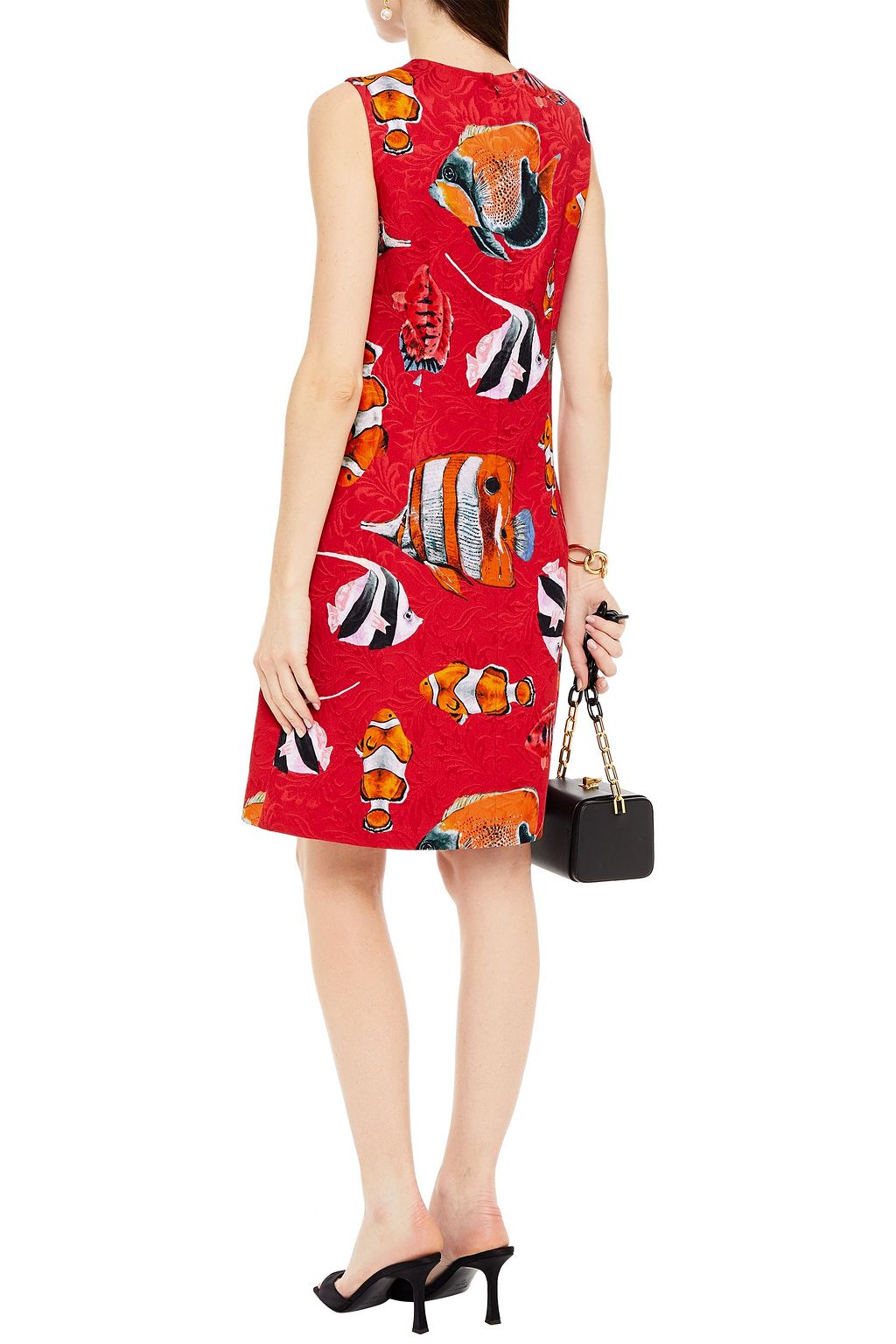 DOLCE&GABBANA Printed jacquard dress