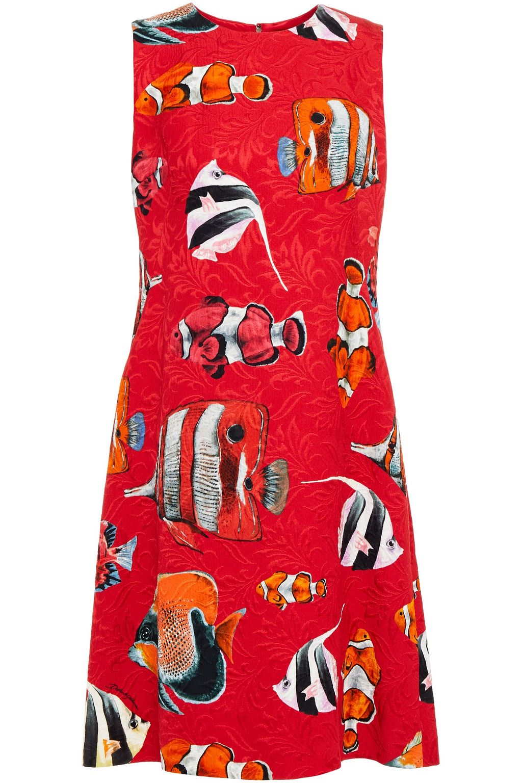 printed jacquard dress
