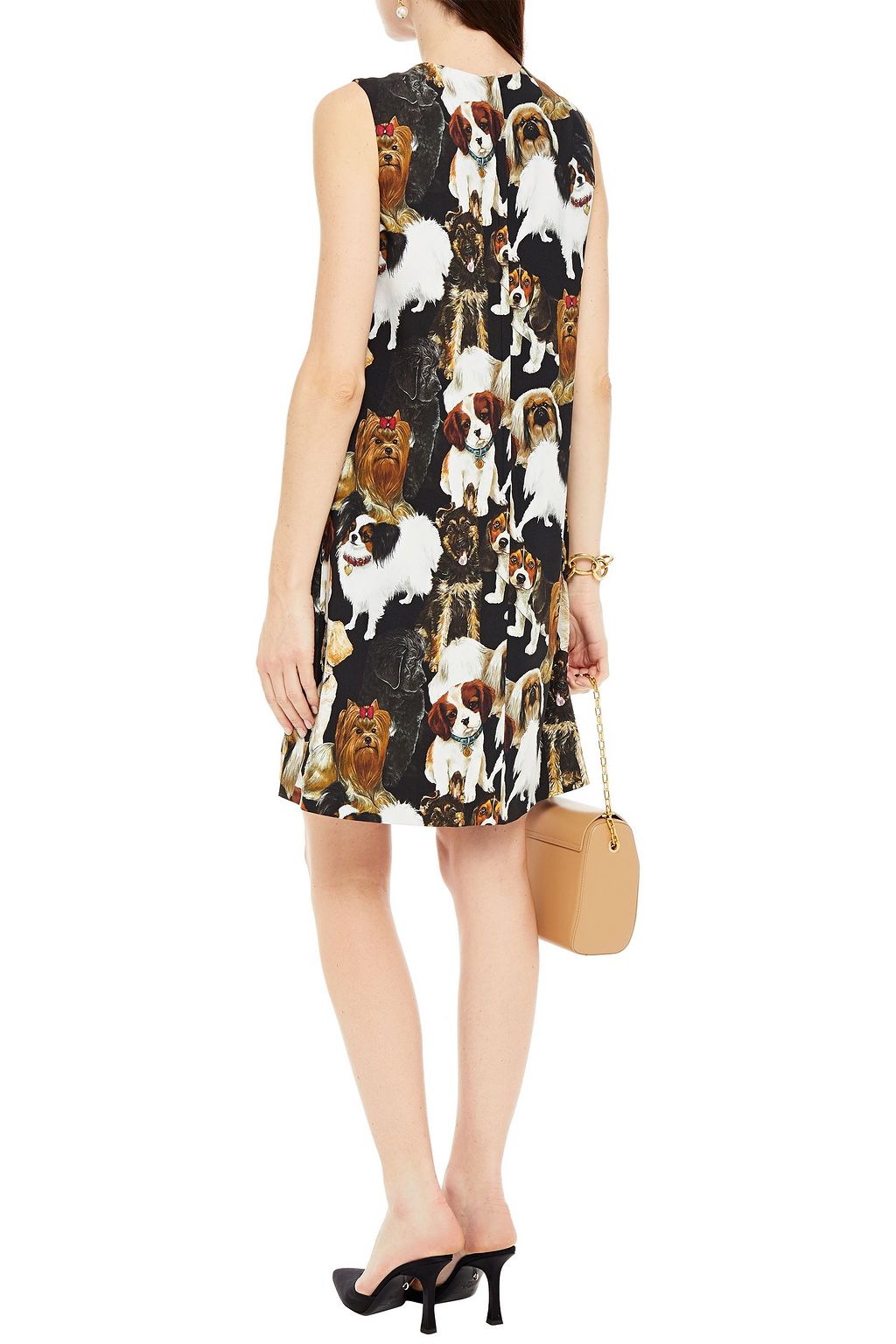 DOLCE&GABBANA Printed crepe mini dress