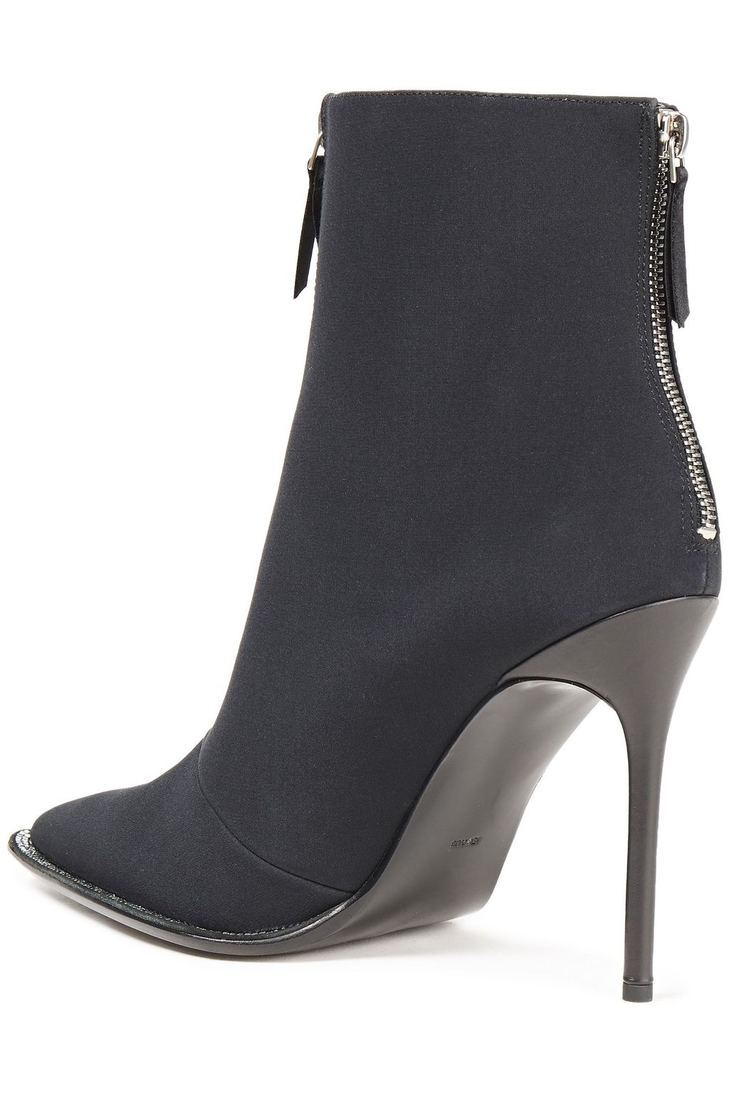 ALEXANDER WANG Crystal-embellished crepe ankle boots