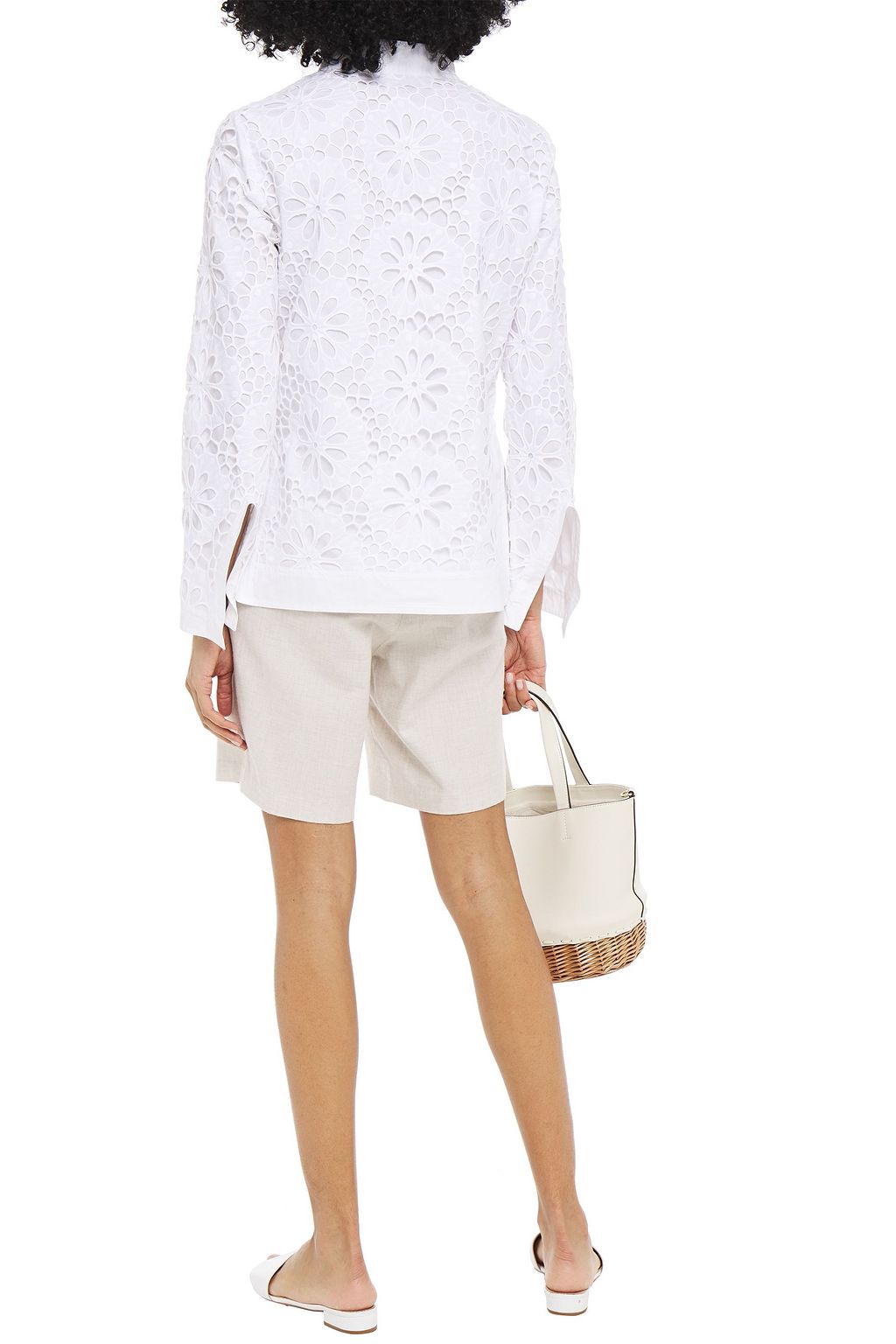 TORY BURCH Broderie anglaise cotton blouse