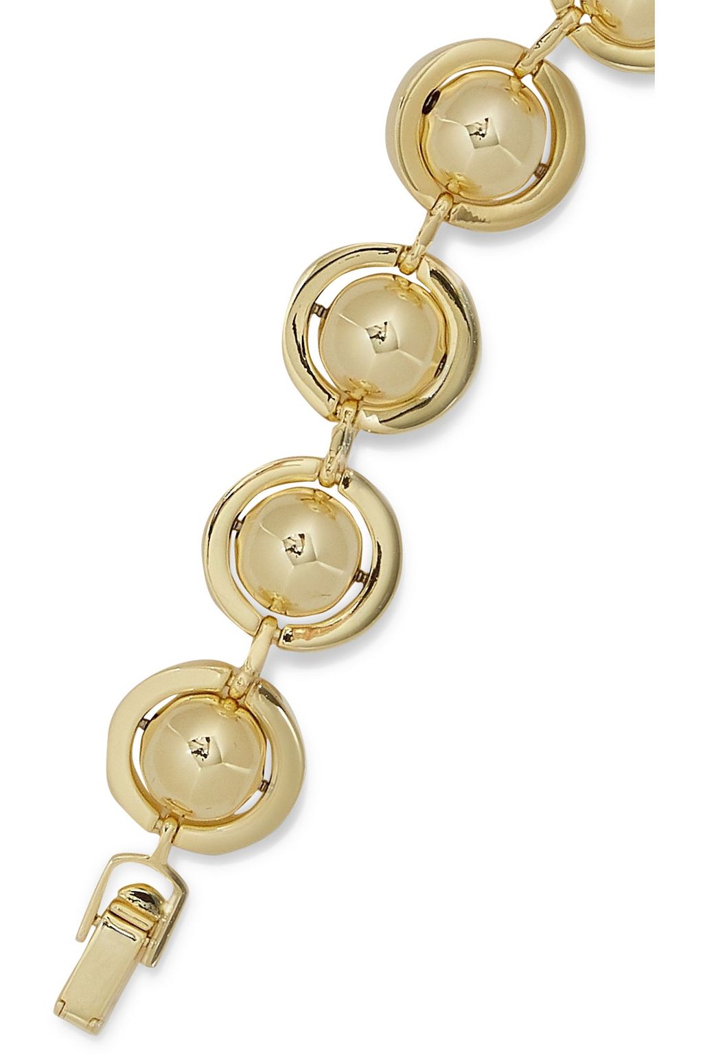 NOIR JEWELRY Gold-tone bead bracelet