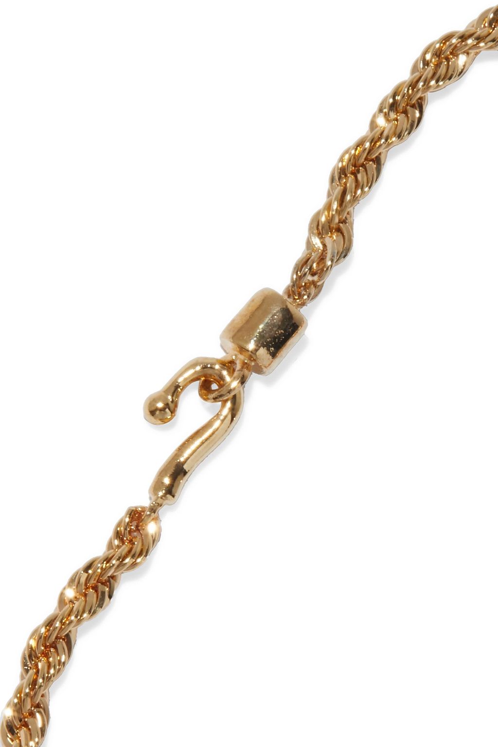 NOIR JEWELRY 14-karat gold-plated crystal bracelet