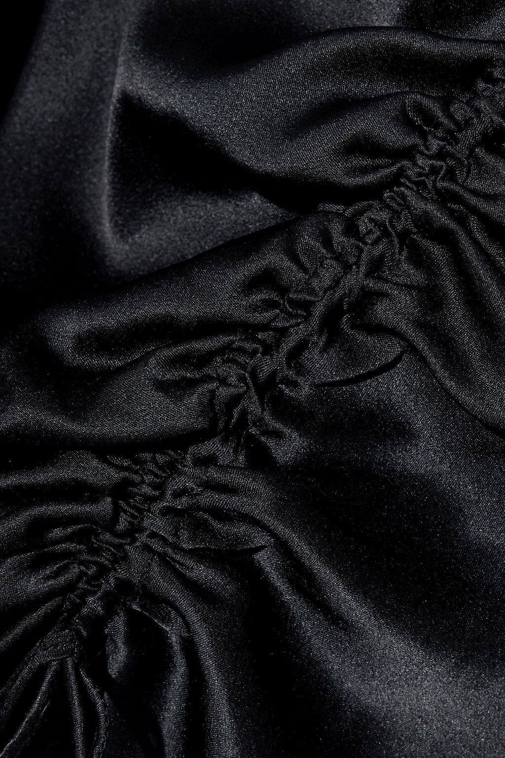 SIMKHAI Lace-paneled wrap-effect stretch-silk satin midi dress