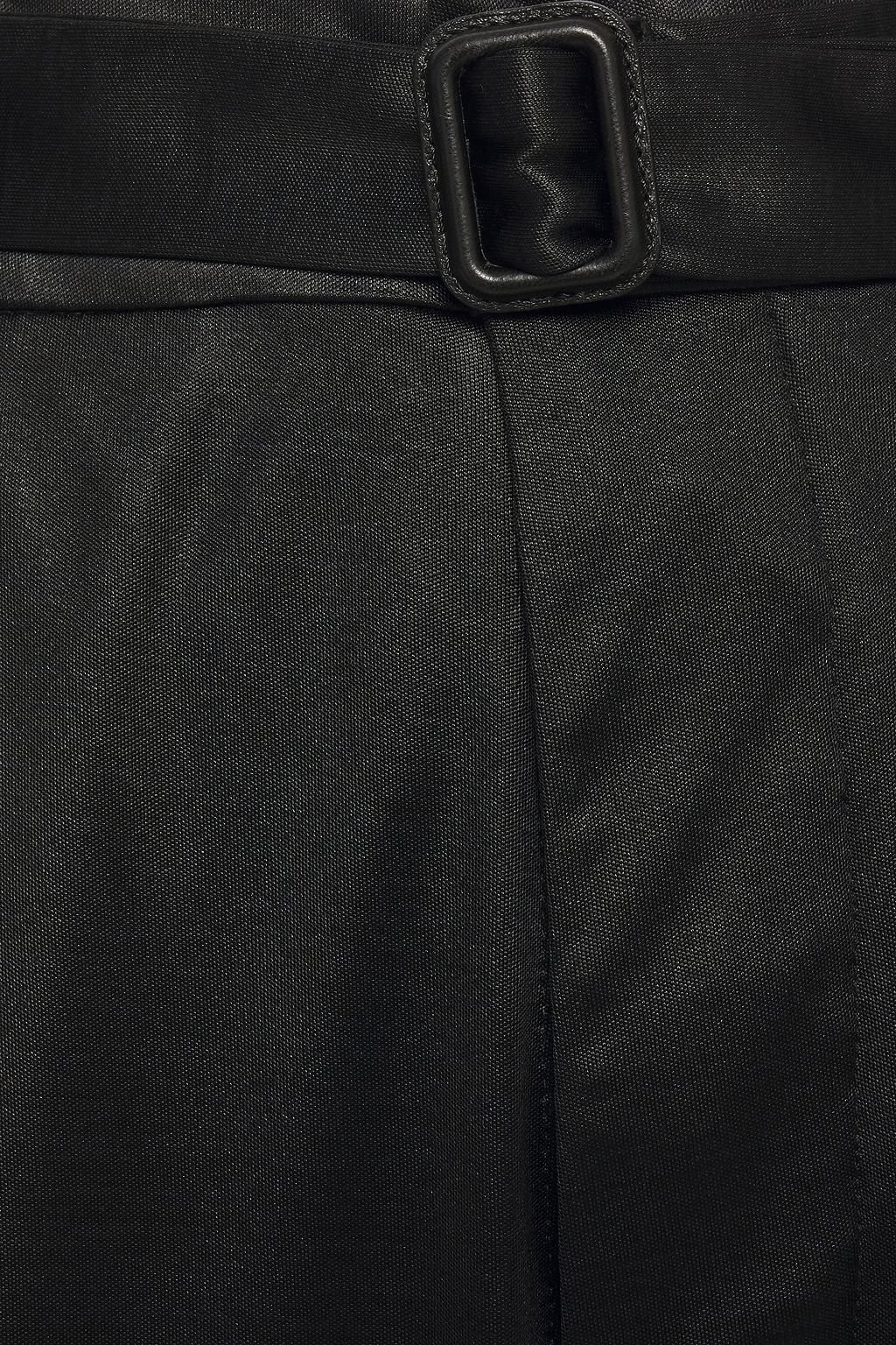 JOSEPH Pleated satin-jersey wide-leg pants