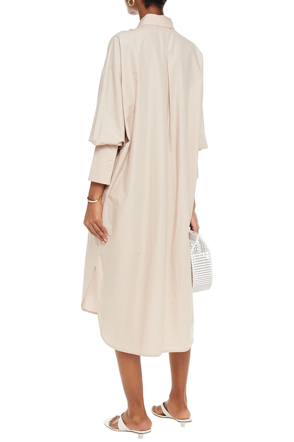 LEE MATHEWS Carter oversized cotton and Tencel-blend poplin shirt dress