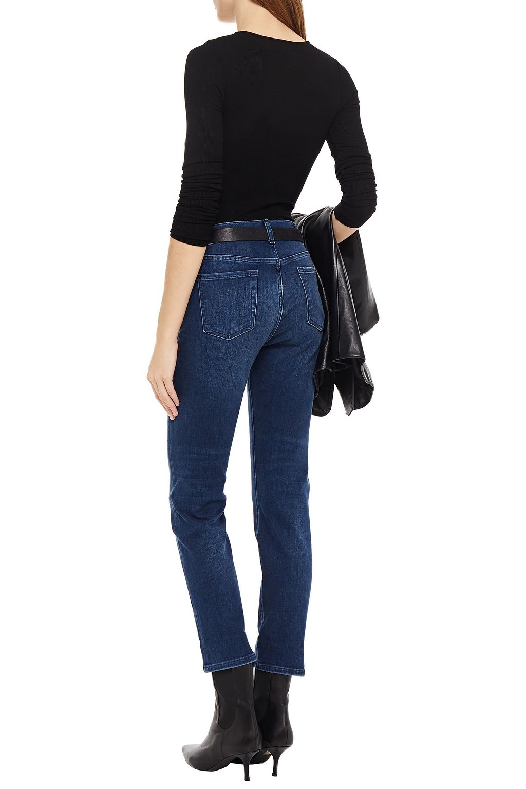 7 FOR ALL MANKIND Relaxed mid-rise slim-leg jeans