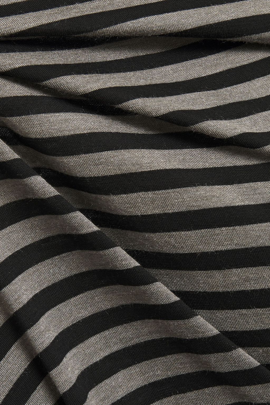 MAJESTIC FILATURES Striped stretch-jersey top