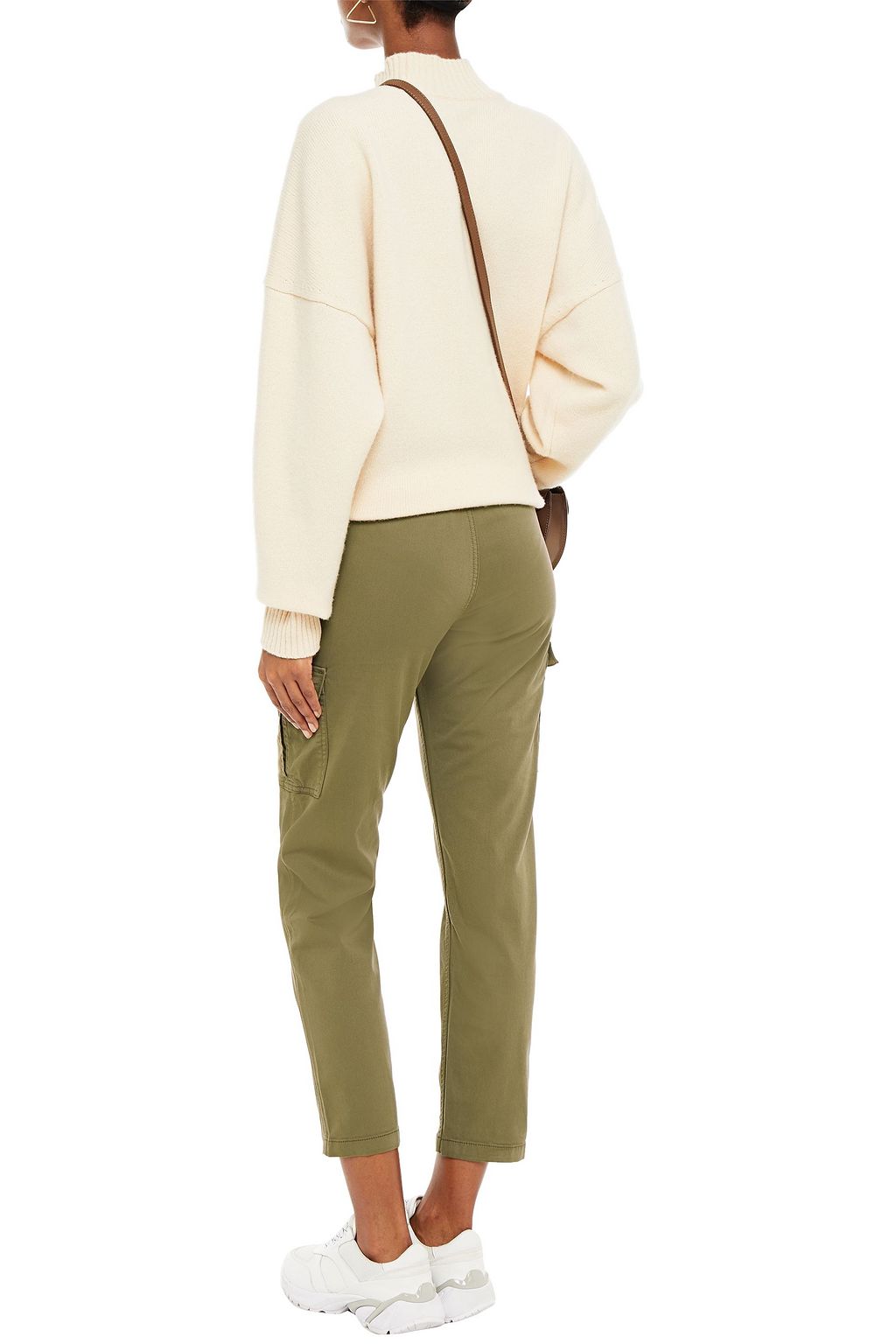 7 FOR ALL MANKIND Cotton-blend twill tapered pants