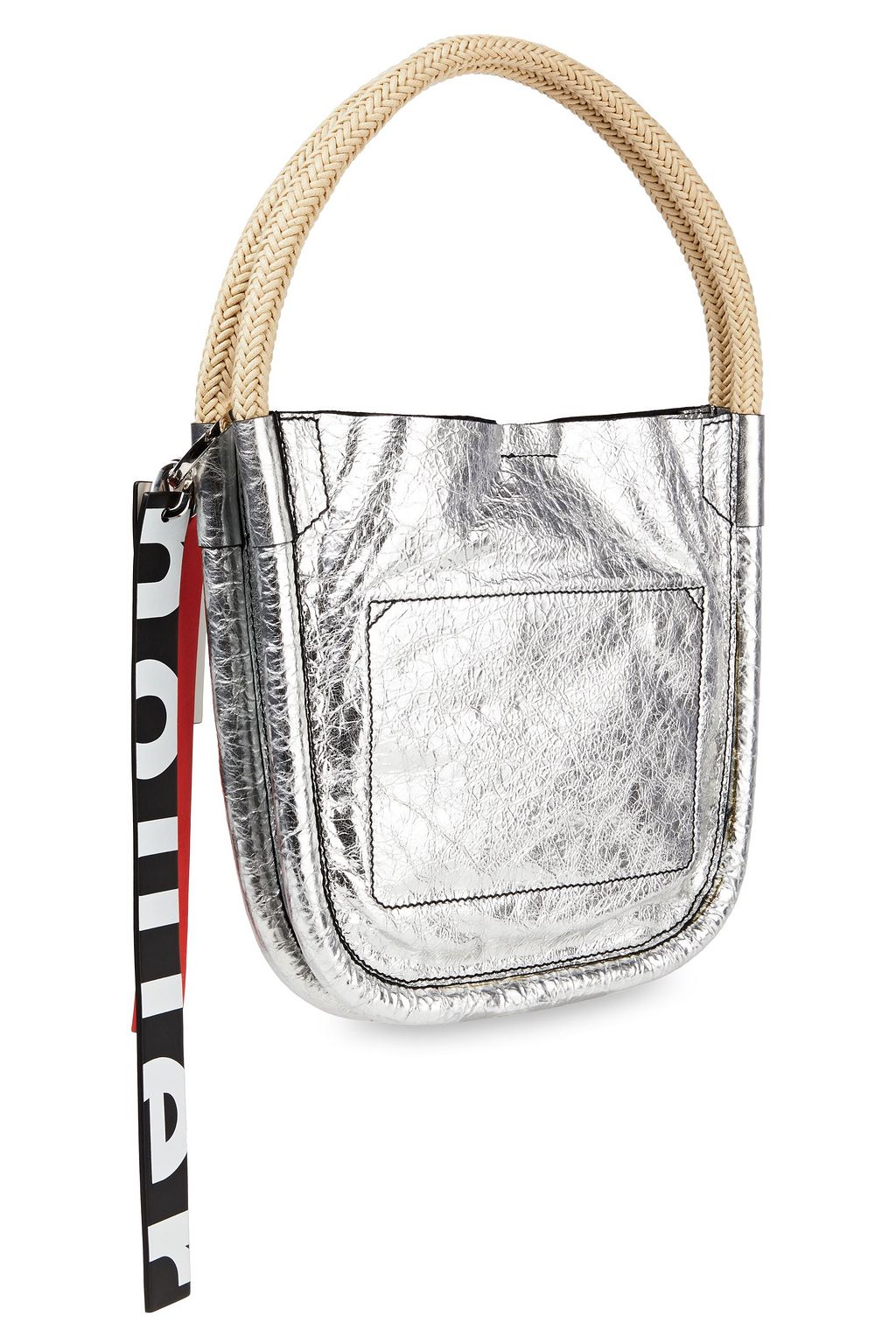 PROENZA SCHOULER Metallic cracked-leather tote