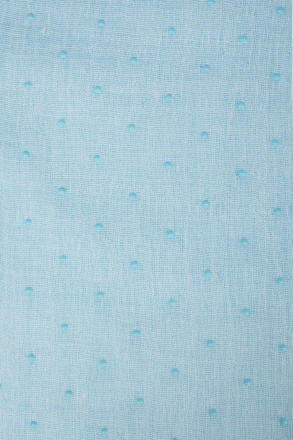 LORO PIANA Appliquéd cashmere and silk-blend scarf
