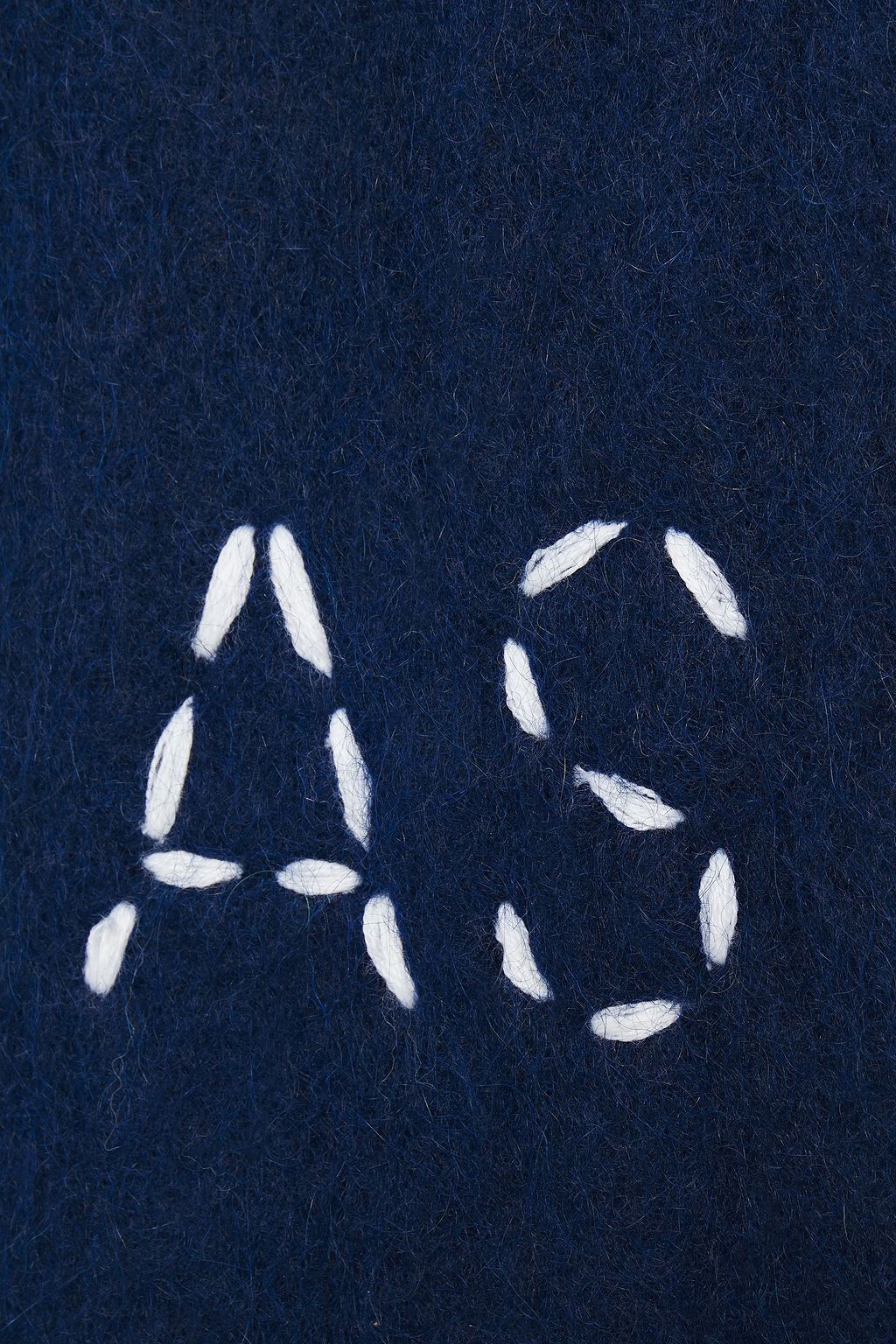 ACNE STUDIOS Kelow Dye fringed embroidered brushed knitted scarf