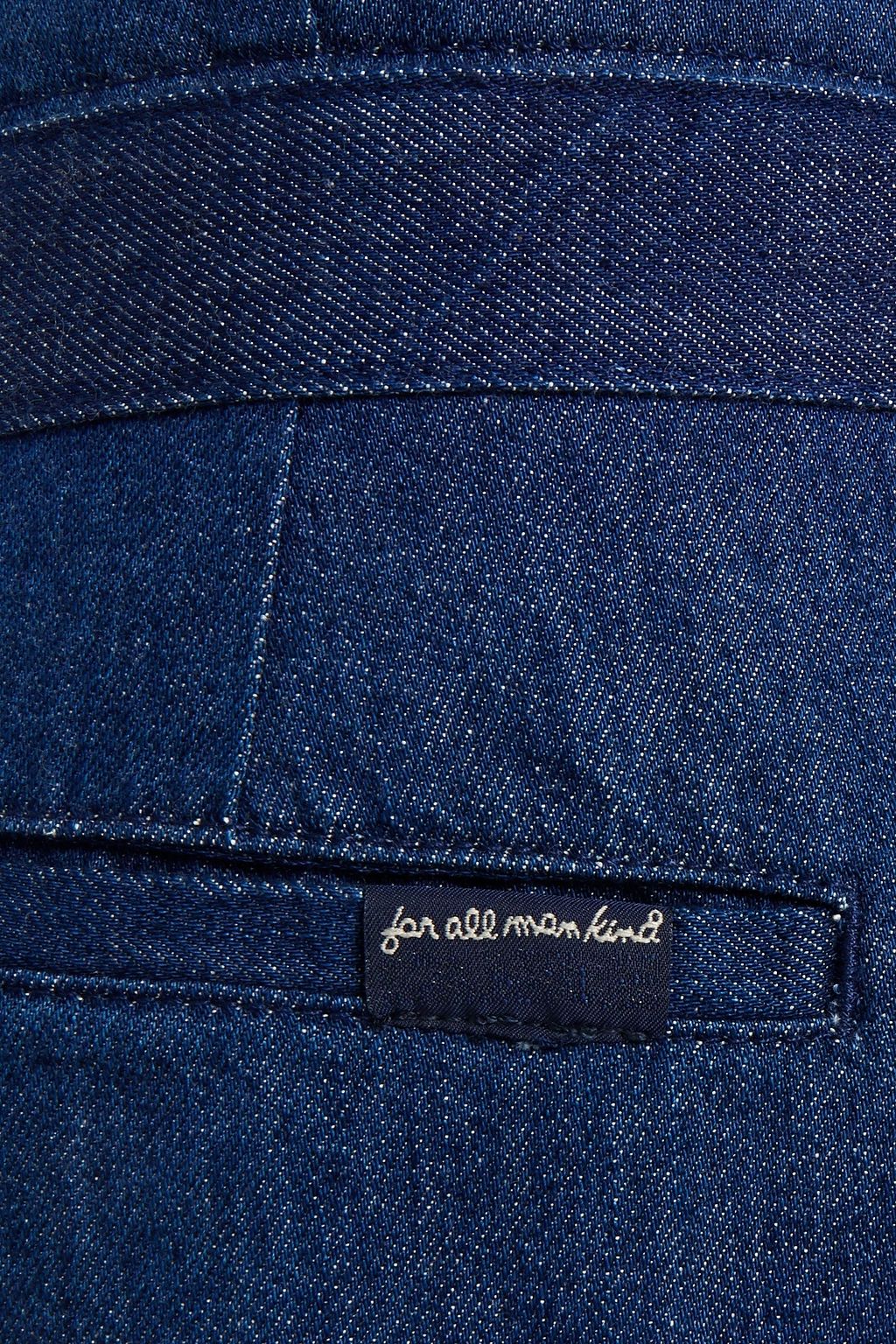 7 FOR ALL MANKIND Lotta cropped belted high-rise wide-leg jeans