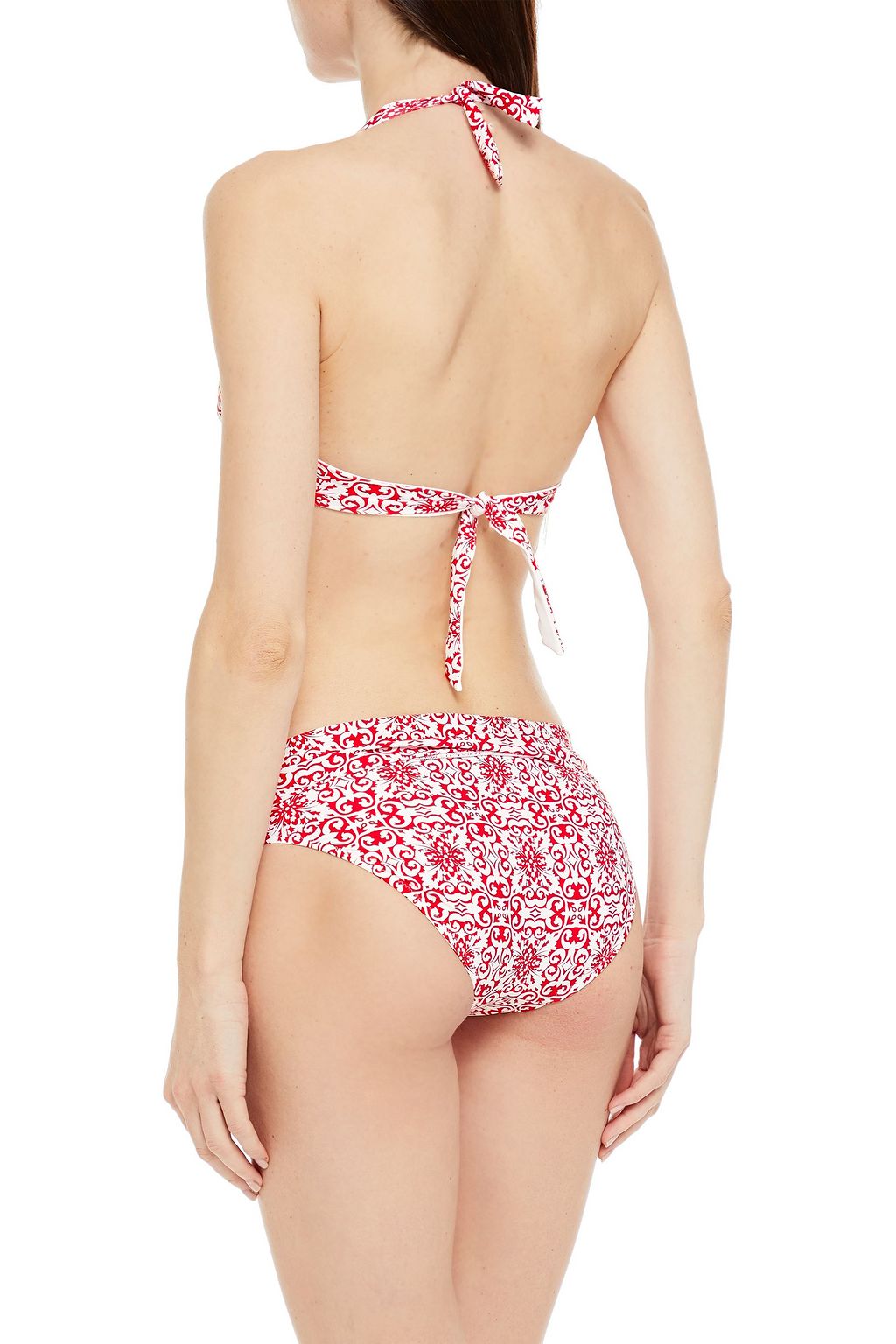 MELISSA ODABASH Brussels tiger-print mid-rise bikini briefs