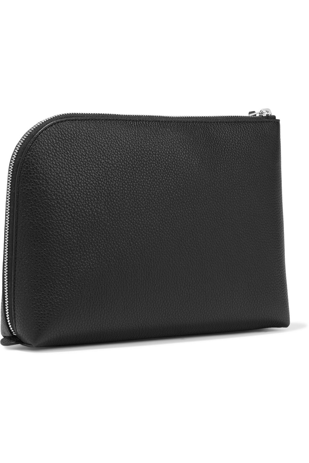 THE ROW Medium Square pebbled-leather pouch