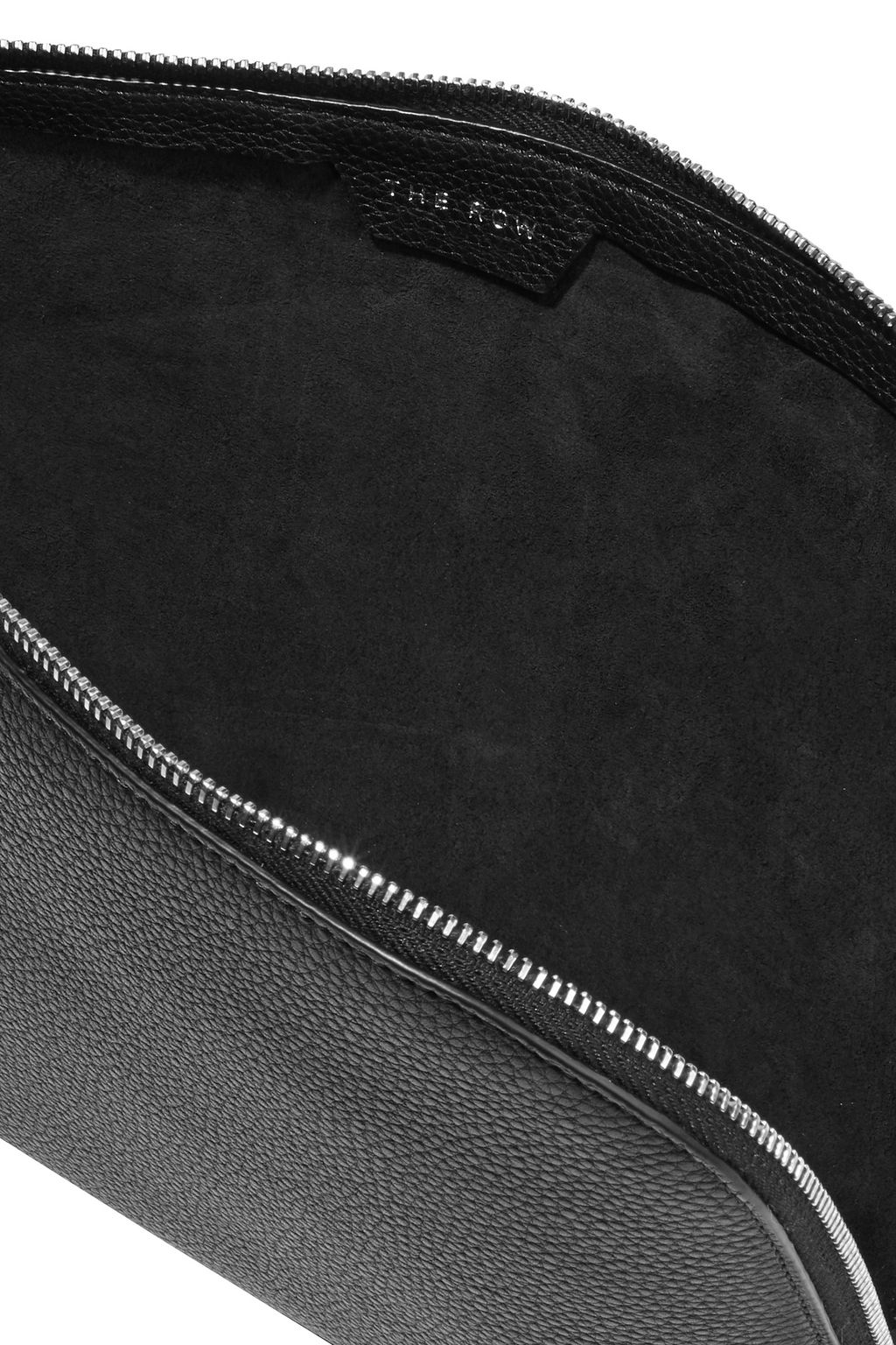 THE ROW Medium Square pebbled-leather pouch
