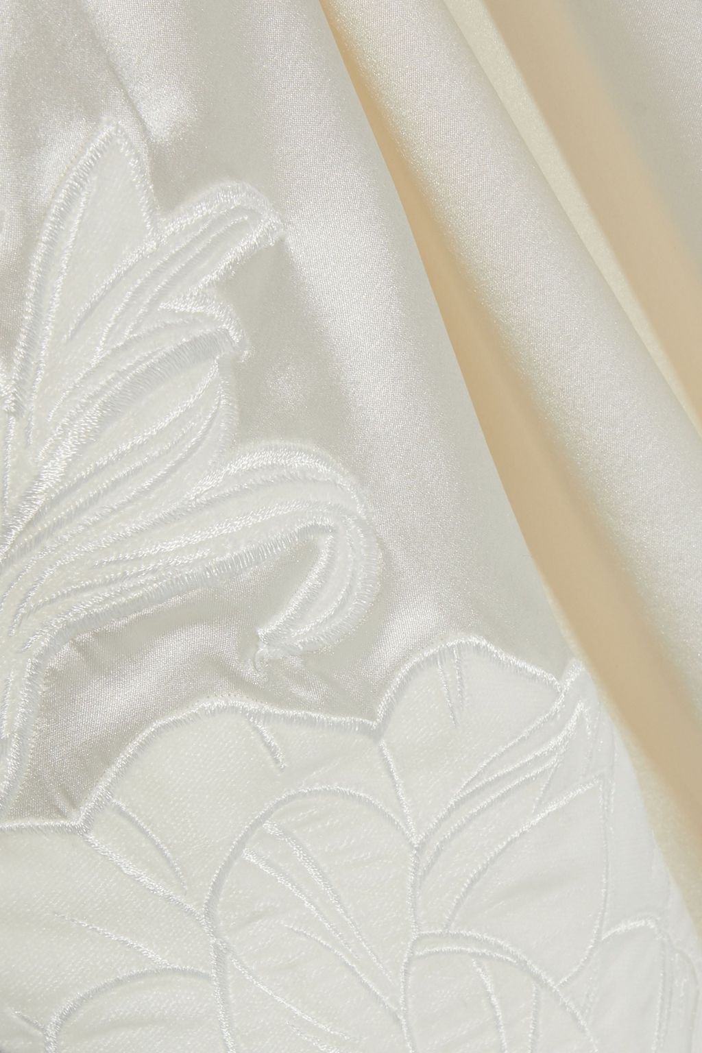 MYLA Primrose Hill embroidered stretch-silk satin nightdress