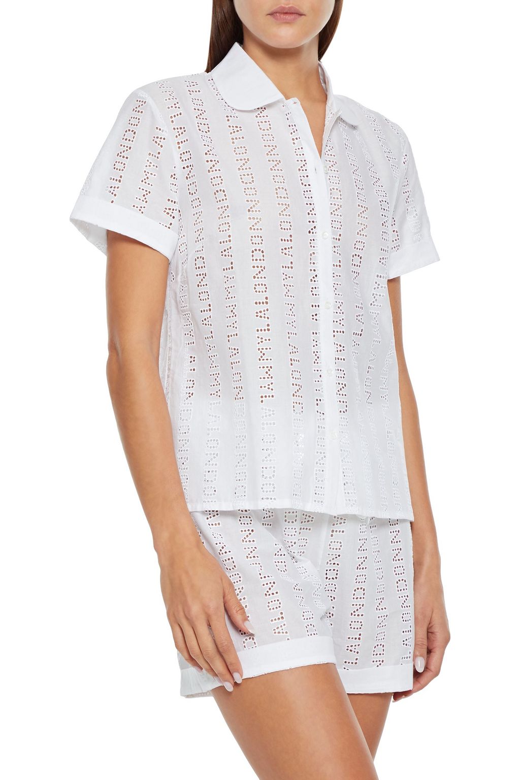 MYLA Brook Street broderie anglaise voile pajama shirt