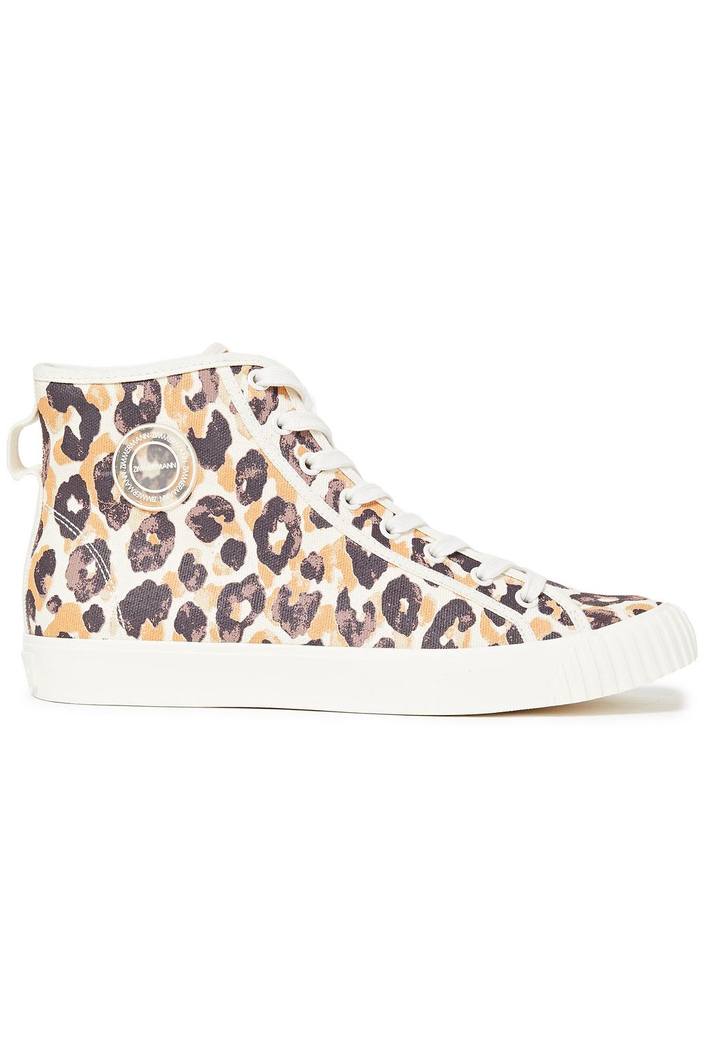 leopard print canvas sneakers