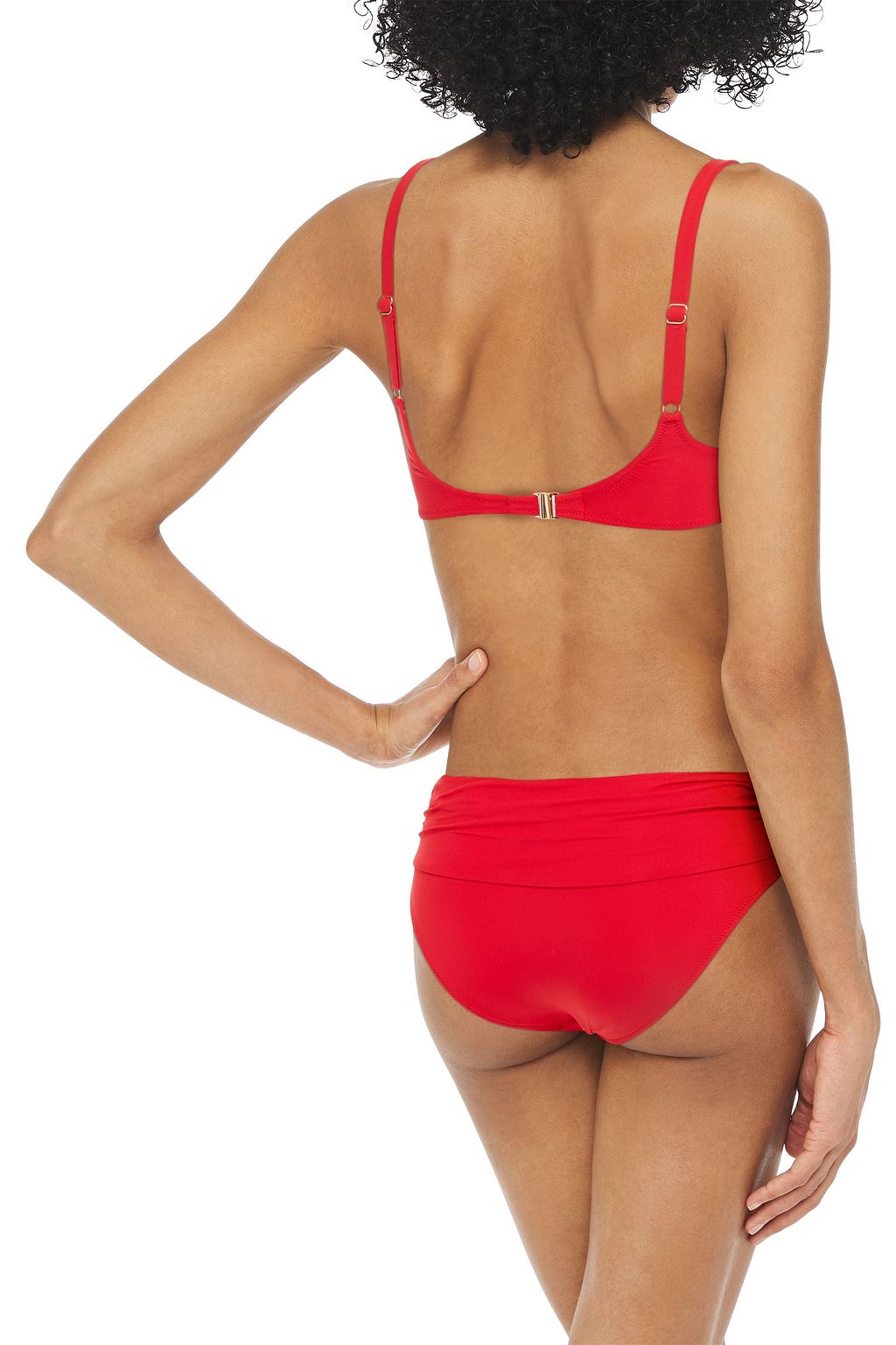 MELISSA ODABASH Bel Air embellished ruched underwired bikini top
