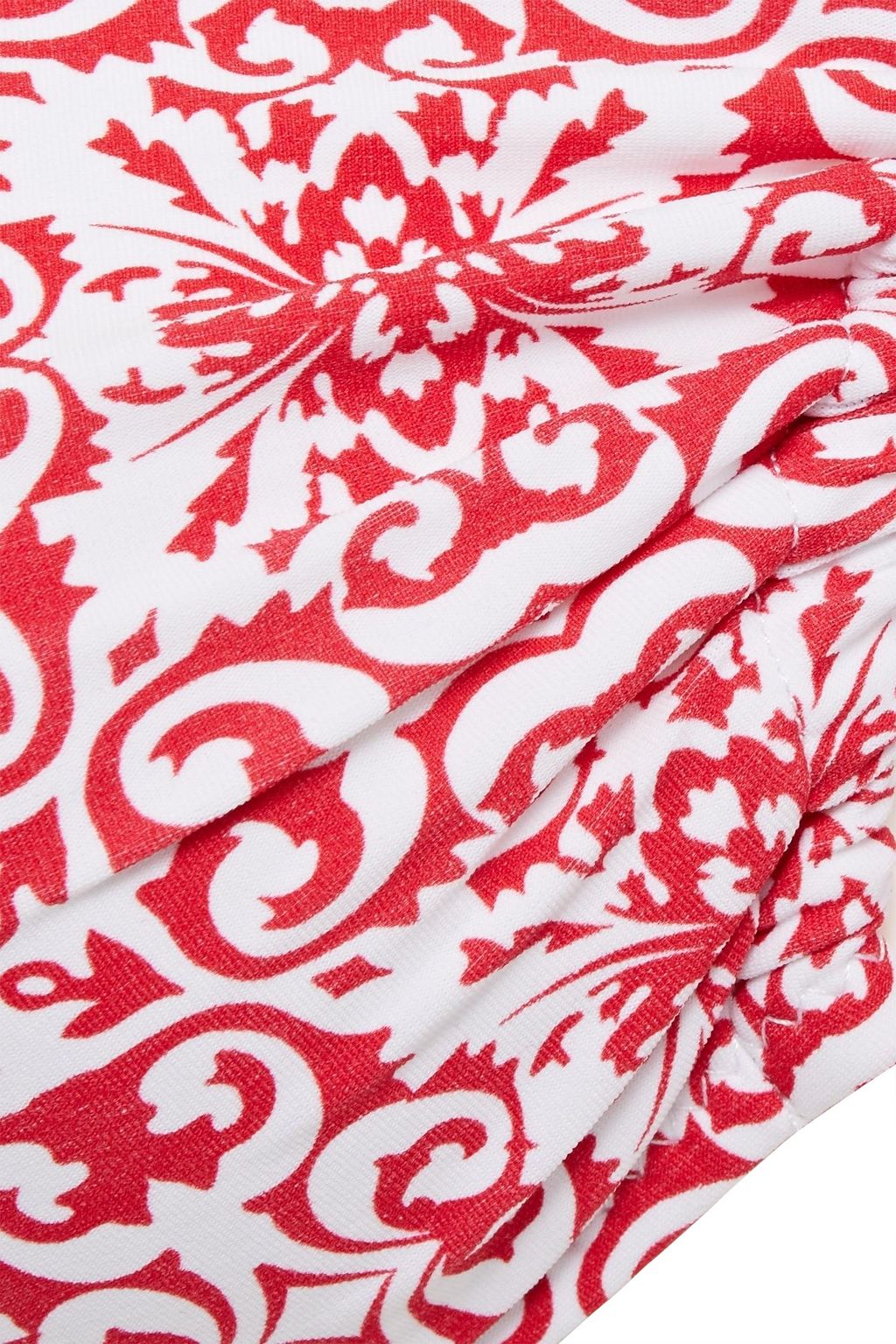 MELISSA ODABASH Zambia bow-detailed printed bikini top