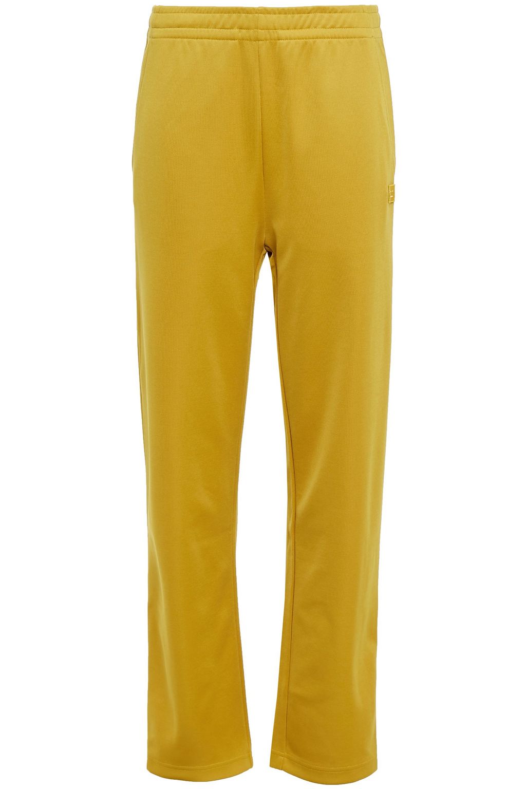 mustard track pants