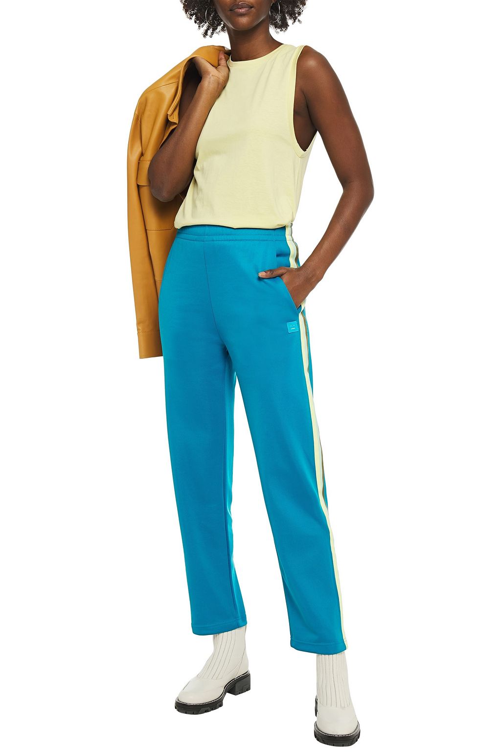 ACNE STUDIOS Striped jersey track pants