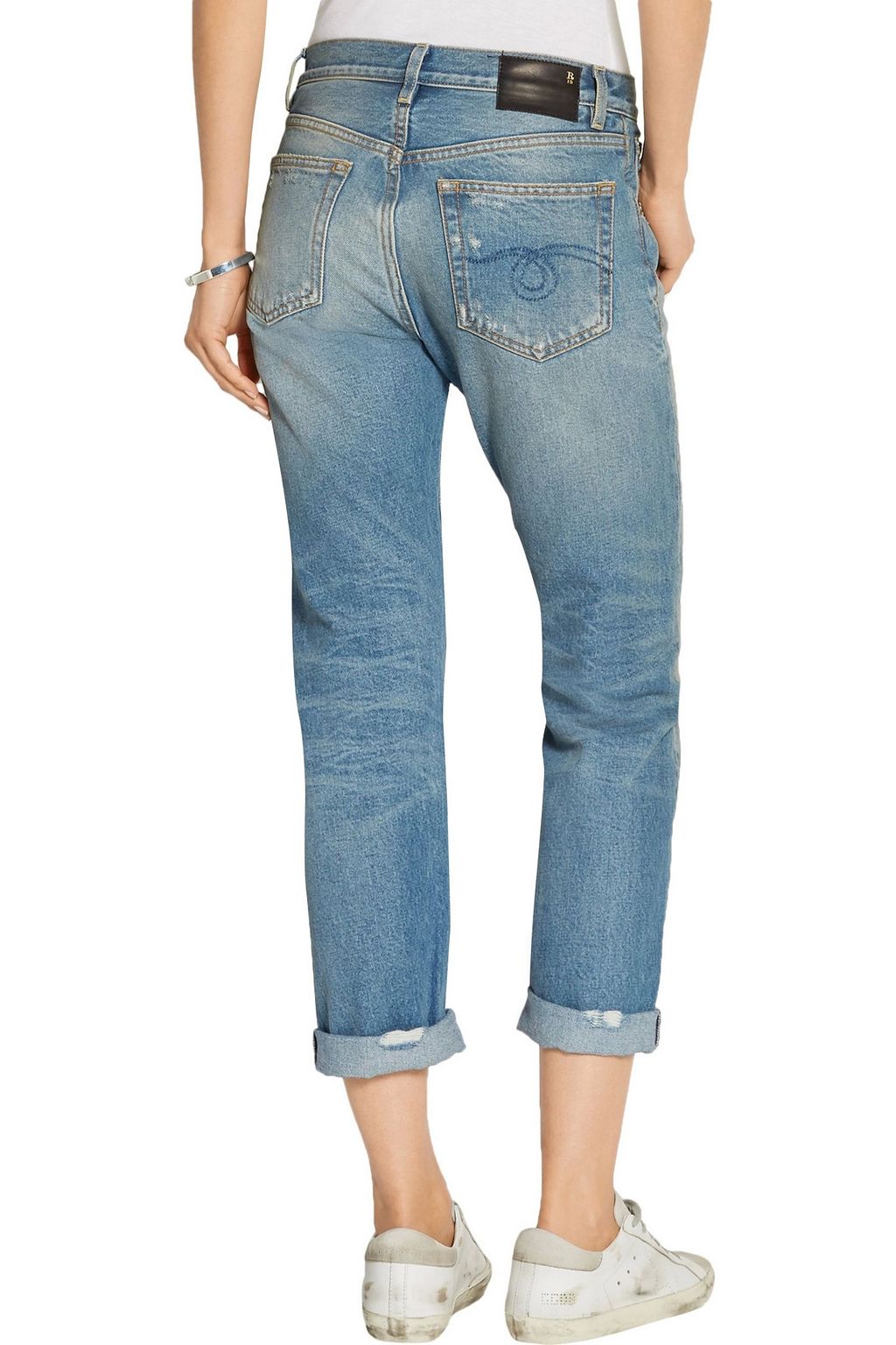 R13 Catherine distressed boyfriend jeans