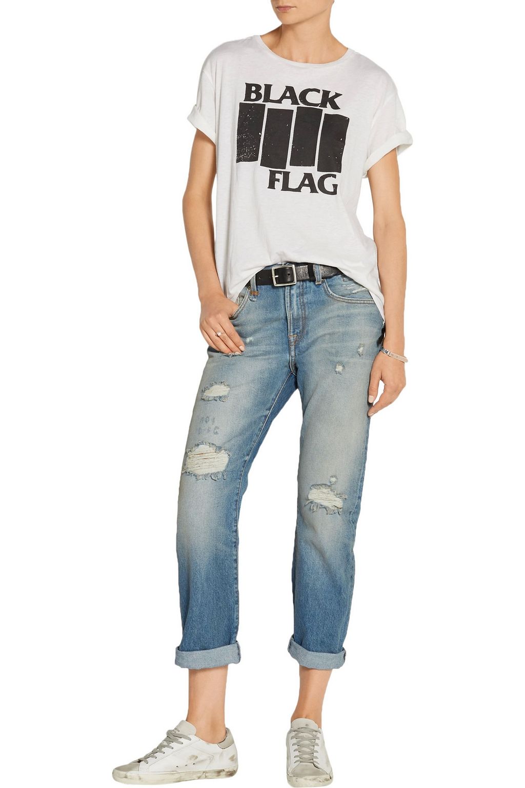 R13 Catherine distressed boyfriend jeans
