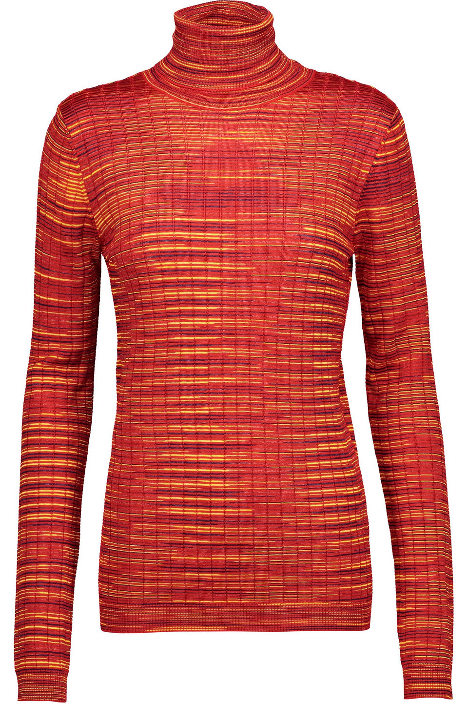 missoni - wool-blend turtleneck sweater - red - it 46