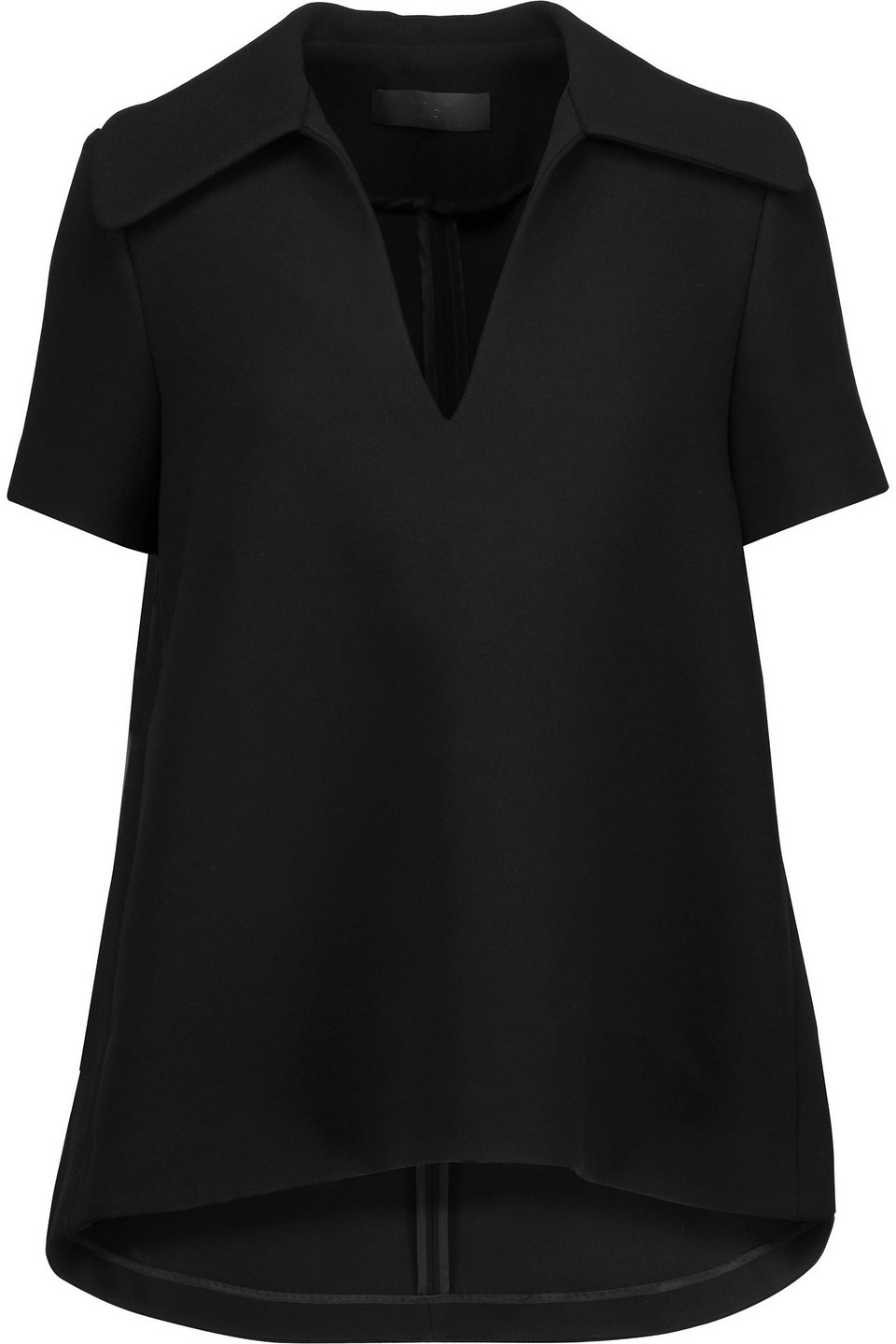Co Crepe Top In Black
