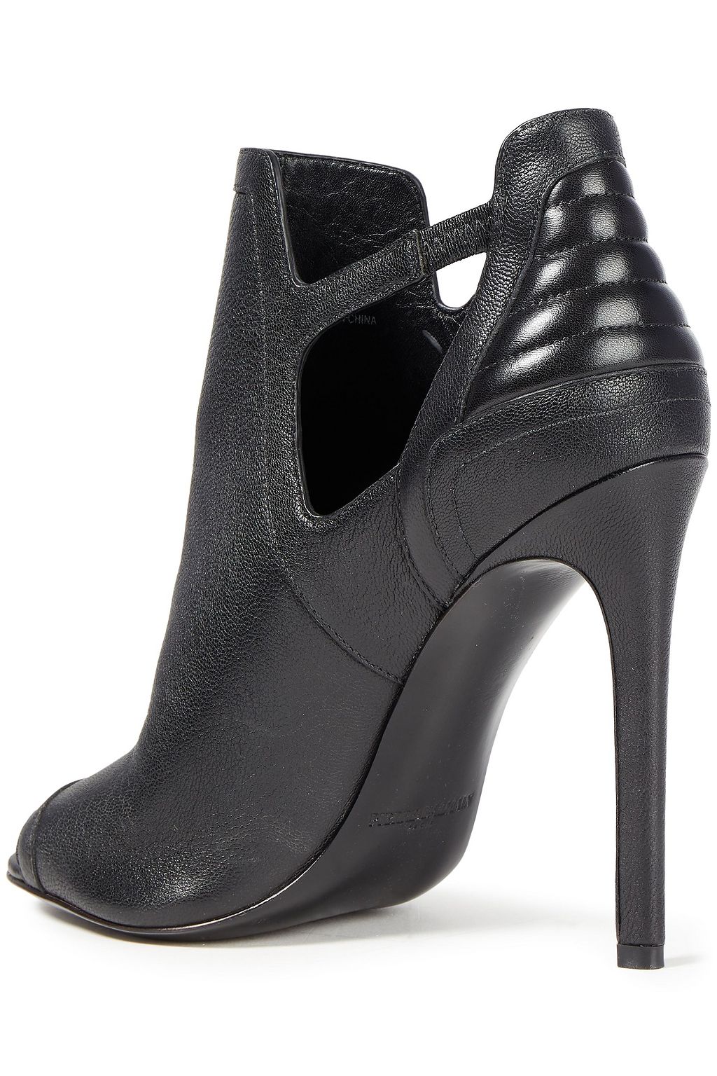 PIERRE BALMAIN Cutout leather ankle boots