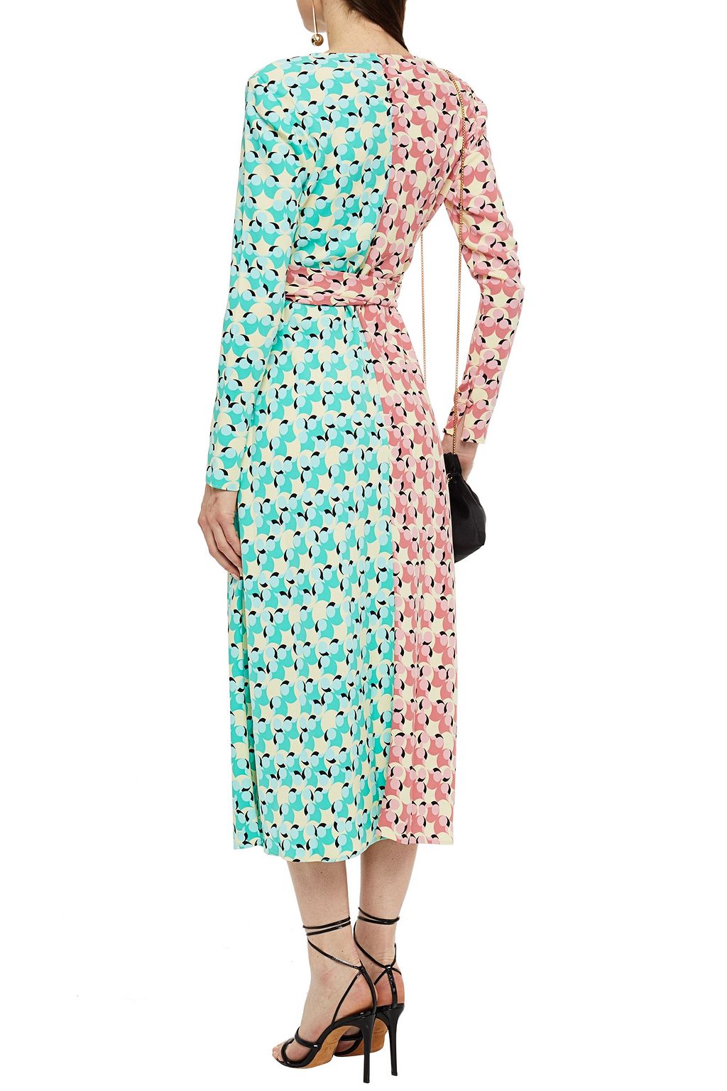 DIANE VON FURSTENBERG Tilly printed crepe midi wrap dress | THE OUTNET